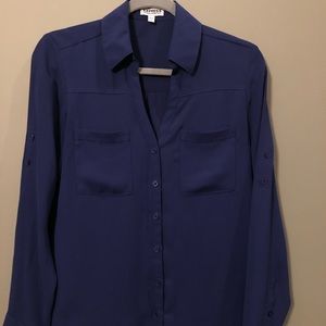 Express Portofino Shirt in Royal Blue